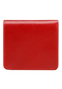 Wittchen - Damski portfel skórzany mini. Kolor: czerwony. Materiał: skóra #2