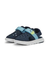 Buty do chodzenia niemowlęce Puma Evolve Sandal AC Inf. Kolor: niebieski, wielokolorowy, żółty. Styl: sportowy