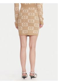 Pinko - PINKO Spódnica mini Bang Bang 106040 A2YD Beżowy Slim Fit. Kolor: beżowy. Materiał: wiskoza #3