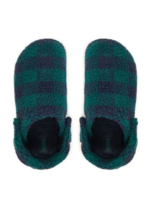 Crocs Kapcie Classic Buffalo Check Cozzzy 210755 Zielony. Kolor: zielony. Materiał: materiał