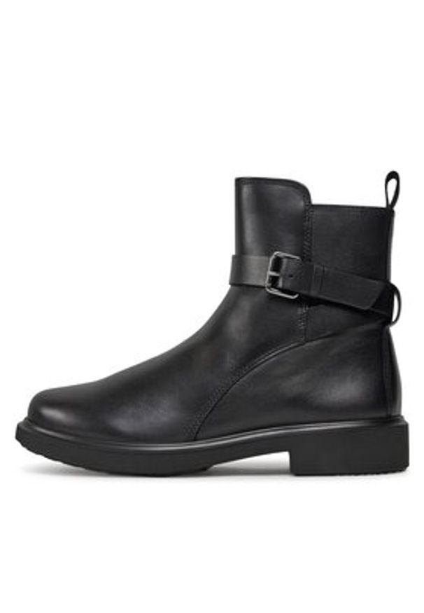 ecco - ECCO Botki Metropole 22201301001 Czarny. Kolor: czarny. Materiał: skóra