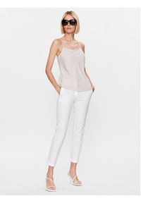 Marella Spodnie materiałowe Samuele 2331310532 Biały Slim Fit. Kolor: biały. Materiał: materiał, bawełna #5