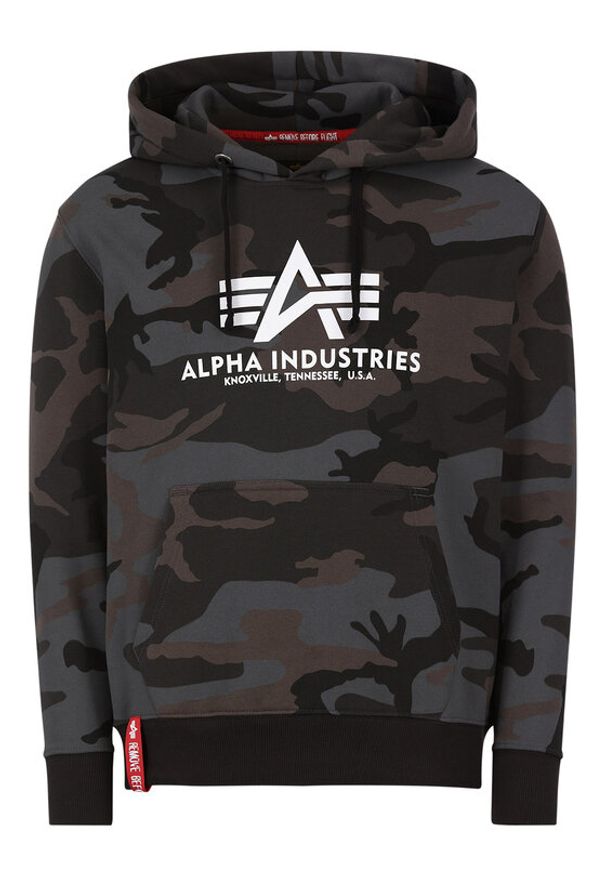 Alpha Industries Bluza Basic 178312C Zielony Regular Fit. Kolor: zielony. Materiał: bawełna
