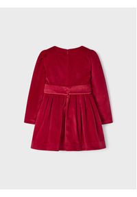 Mayoral Sukienka elegancka 4.917 Czerwony Regular Fit. Kolor: czerwony. Materiał: syntetyk. Styl: elegancki #3