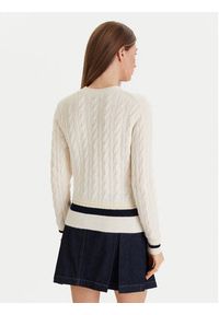 Lacoste Sweter AF4159 Écru Regular Fit. Materiał: wełna #3
