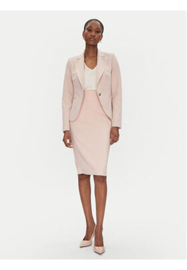 Rinascimento Spódnica ołówkowa CFC0122808003 Różowy Regular Fit. Kolor: różowy. Materiał: syntetyk