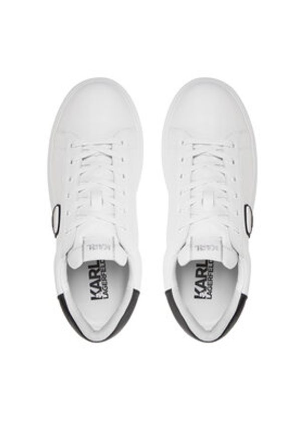Karl Lagerfeld - KARL LAGERFELD Sneakersy KL52530N Biały. Kolor: biały. Materiał: skóra
