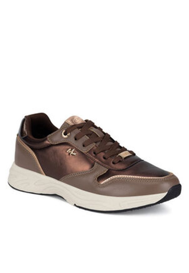 MEXX Sneakersy MI001009143W Brązowy. Kolor: brązowy. Materiał: skóra