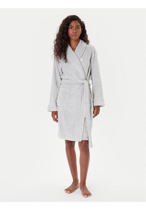 Lauren Ralph Lauren - LAUREN RALPH LAUREN Szlafrok ILN42455 Szary. Kolor: szary. Materiał: syntetyk