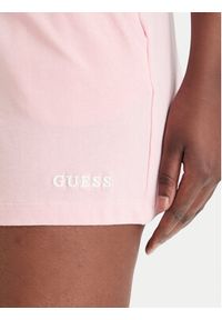 Guess Szorty sportowe E6GD01 KCRZ1 Różowy Regular Fit. Kolor: różowy. Materiał: bawełna #3