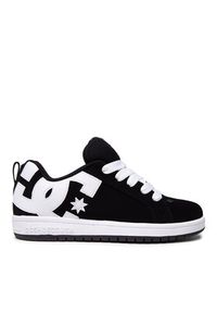 DC Sneakersy Court Graffik ADBS100207 Czarny. Kolor: czarny. Materiał: nubuk, skóra #2