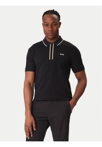 BOSS Polo Philix 50544450 Czarny Slim Fit. Typ kołnierza: polo. Kolor: czarny. Materiał: bawełna #1