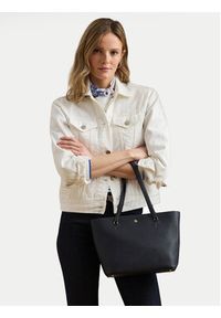 Lauren Ralph Lauren - LAUREN RALPH LAUREN Torebka 431924351007 Granatowy. Kolor: niebieski. Materiał: skórzane #6