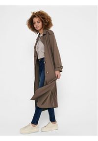 only - ONLY Trencz 15217799 Brązowy Relaxed Fit. Kolor: brązowy. Materiał: syntetyk #4
