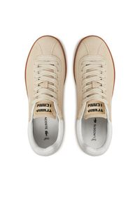 Lacoste Sneakersy Baseshot 7-48SFA0010 Beżowy. Kolor: beżowy. Materiał: zamsz, skóra