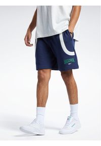 Reebok Szorty sportowe Classics Varsity Shorts HS9180 Niebieski. Kolor: niebieski. Materiał: bawełna. Styl: sportowy