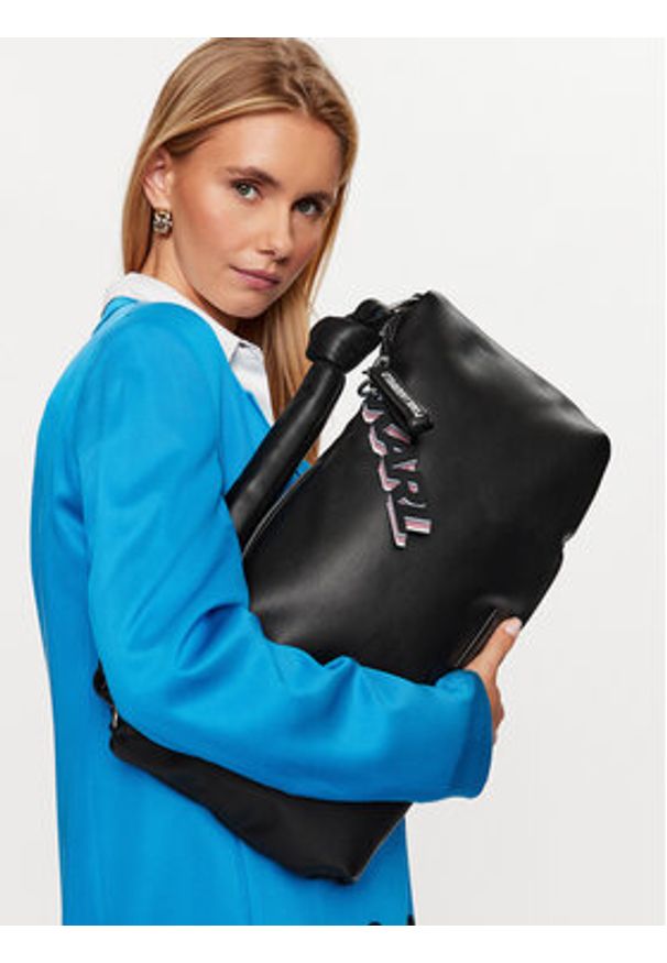Karl Lagerfeld - KARL LAGERFELD Torebka 225W3056 Czarny. Kolor: czarny. Materiał: skórzane