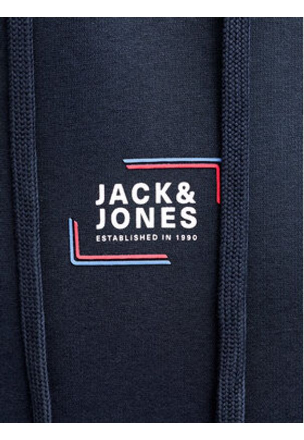 Jack & Jones Bluza Corp Graphic 12268422 Granatowy Regular Fit. Kolor: niebieski. Materiał: syntetyk, bawełna