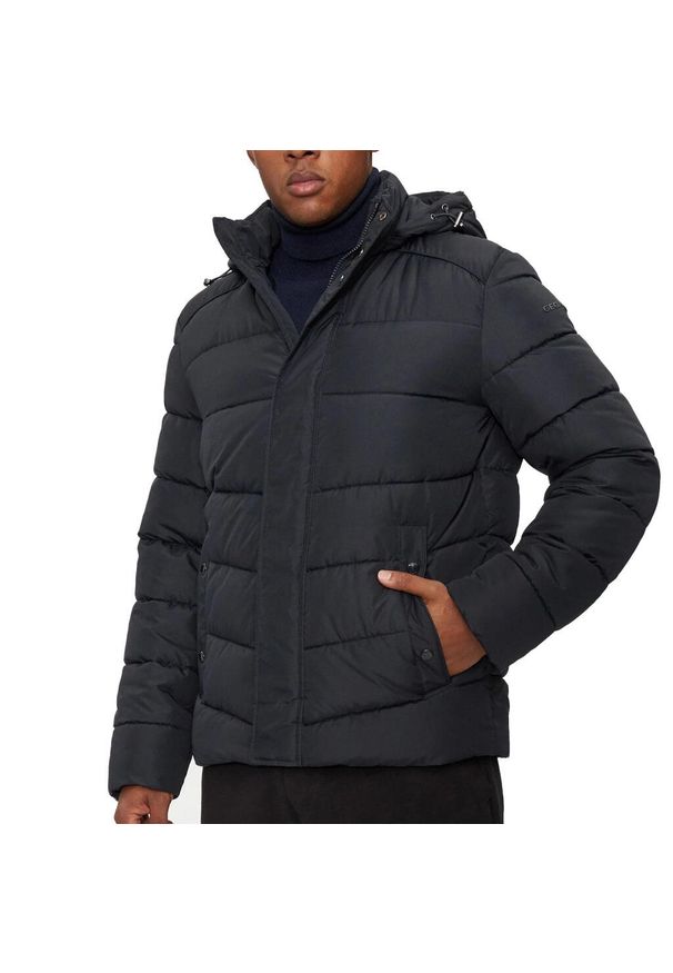 Kurtka Geox Model M Leitan Short Kolor Niebieski. Kolor: niebieski. Materiał: tkanina