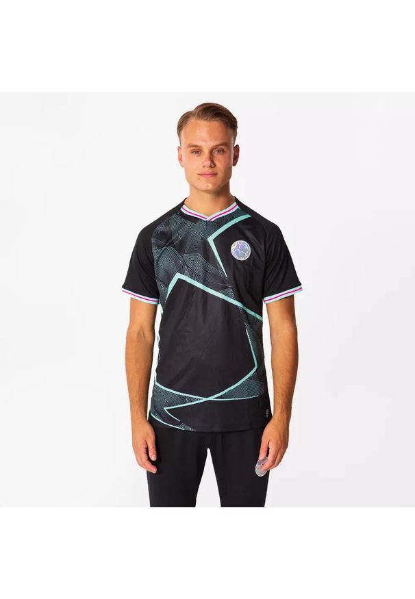 CHAMPIONS LEAGUE - Koszulka piłkarska dla dorosłych Champions League. Kolor: czarny. Sport: piłka nożna