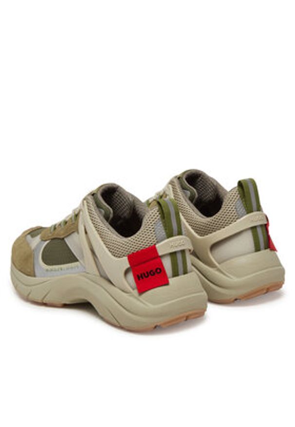 Hugo - HUGO Sneakersy GO2 50541703 Khaki. Kolor: brązowy. Materiał: materiał