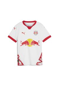 Puma - Młodzieżowa koszulka domowa FC Red Bull Salzburg 24/25 PUMA White Red. Kolor: czerwony, biały, wielokolorowy. Sport: piłka nożna