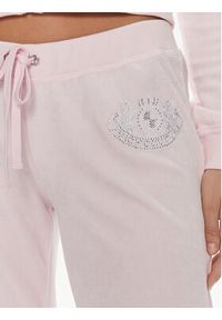 Juicy Couture Spodnie dresowe Heritage Dog JCBBJ223814 Różowy Slim Fit. Kolor: różowy. Materiał: welur, dresówka #3