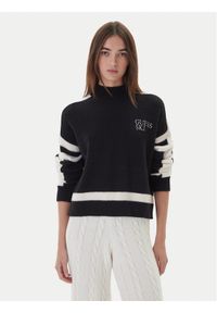 Guess Golf W5BR78 Z4242 Czarny Relaxed Fit. Typ kołnierza: golf. Kolor: czarny. Materiał: syntetyk