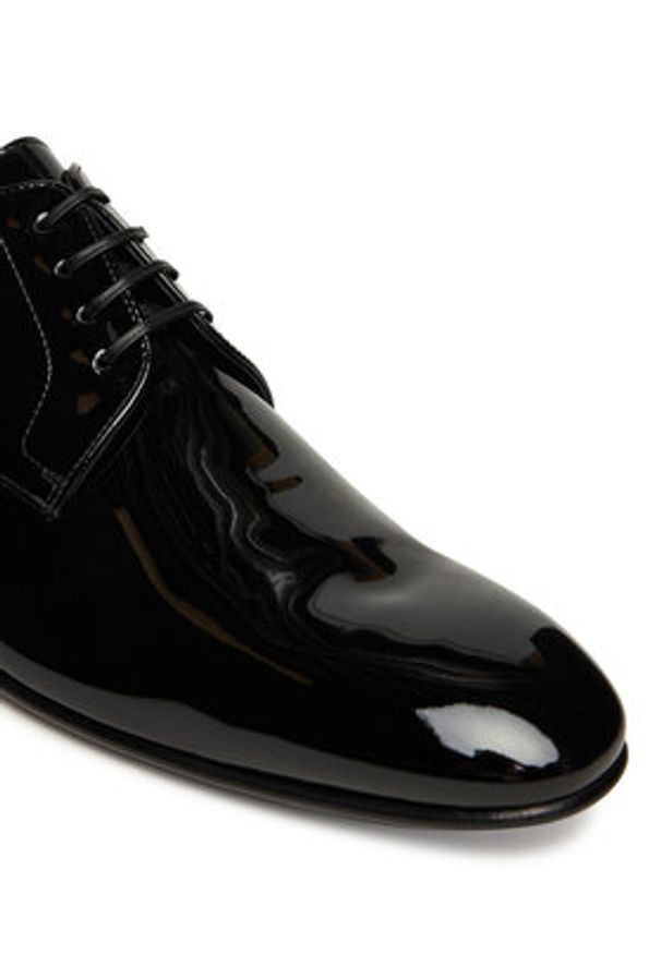 BOSS Półbuty Derrek Derb 50553085 Czarny. Kolor: czarny. Materiał: skóra