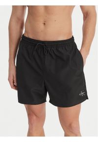 Calvin Klein Swimwear Szorty kąpielowe LV00N61045 Czarny Regular Fit. Kolor: czarny. Materiał: syntetyk #1