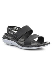 Buty do chodzenia damskie Crocs Literide 360. Zapięcie: rzepy. Kolor: czarny, szary, wielokolorowy. Materiał: syntetyk, materiał. Sezon: lato. Sport: turystyka piesza