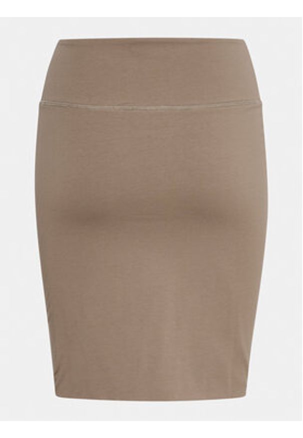Kaffe Spódnica ołówkowa Penny 501040 Brązowy Slim Fit. Kolor: brązowy. Materiał: bawełna