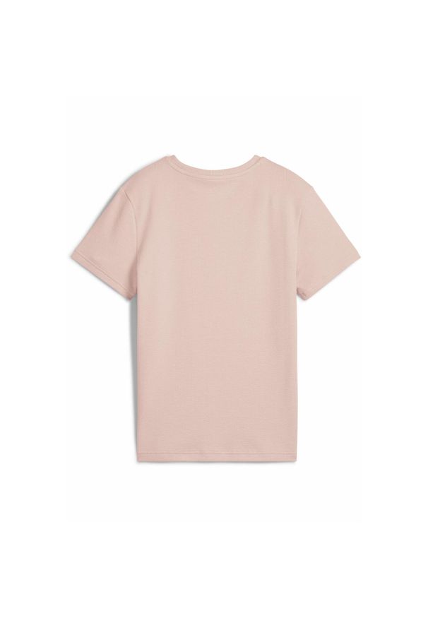 Puma - Damska koszulka HER PUMA Rose Quartz Pink. Kolor: różowy. Materiał: materiał. Wzór: haft