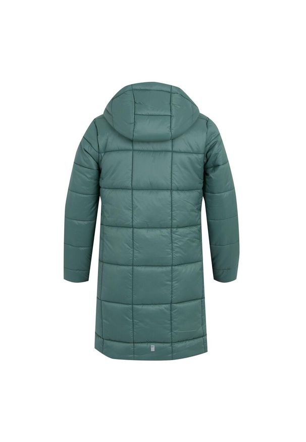 Regatta - Dziecięca Pikowana Ocieplana Kurtka Embrie. Kolor: zielony. Materiał: puch. Styl: sportowy