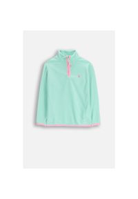 Polar turystyczny dziewczęcy bluza ze stójką Lemon Explore ZL5. Typ kołnierza: kołnierzyk stójkowy. Kolor: zielony. Materiał: poliester. Sport: turystyka piesza