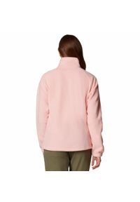 columbia - Bluza polarowa damska Columbia Benton Springs FZ. Kolor: różowy. Materiał: polar. Sport: turystyka piesza