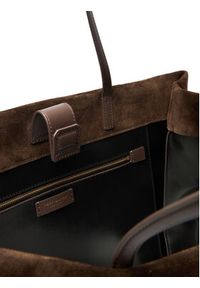 Tory Burch Torebka Ella Suede Tote 170980 Brązowy. Kolor: brązowy. Materiał: zamszowe, skórzane #4