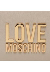 Love Moschino - LOVE MOSCHINO Torebka JC4111PP1GLI0110 Beżowy. Kolor: beżowy. Materiał: skórzane