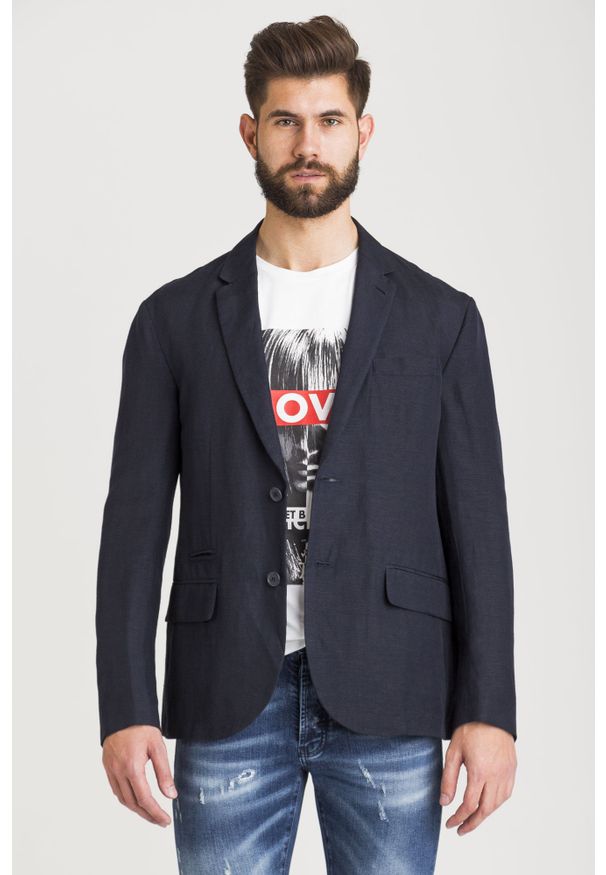 MARYNARKA Armani Exchange. Wzór: gładki. Styl: sportowy, klasyczny, elegancki