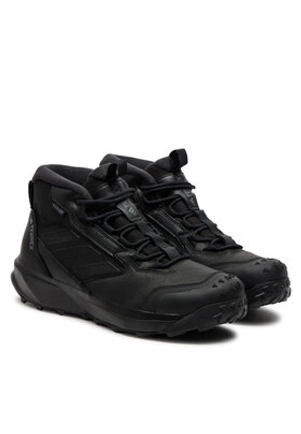 Adidas - adidas Trekkingi Terrex Winter Boot Mid Leather ID2859 Czarny. Kolor: czarny. Materiał: nubuk, skóra. Model: Adidas Terrex. Sport: turystyka piesza