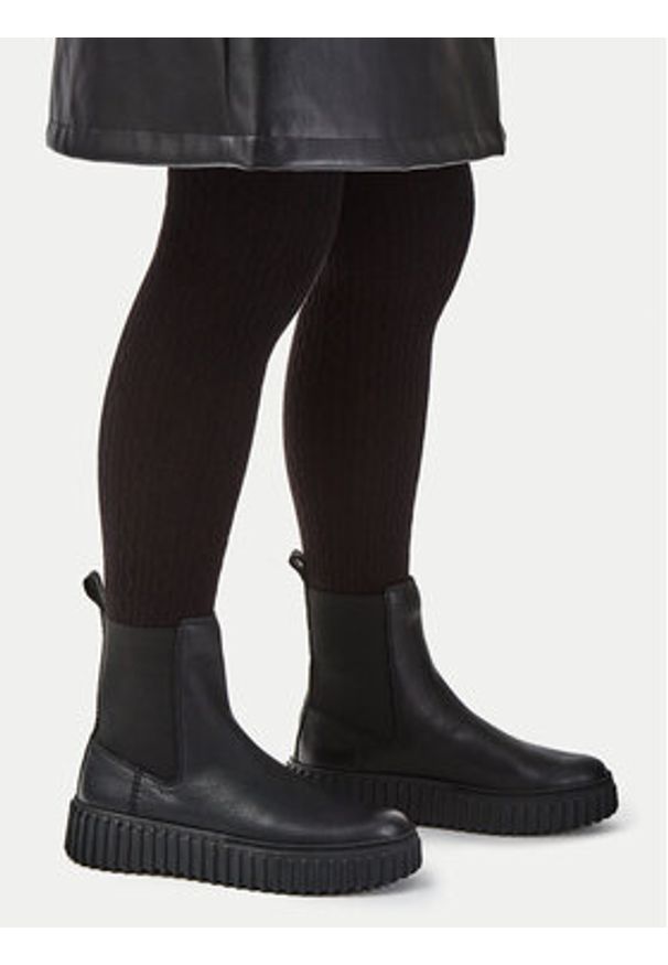 Clarks Sztyblety Torhill Maple 26173858 Czarny. Kolor: czarny. Materiał: skóra