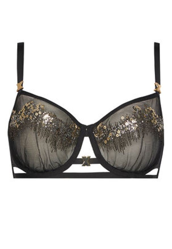 Chantelle X Biustonosz balkonetka Genesis C01KM5 Czarny. Kolor: czarny. Materiał: syntetyk