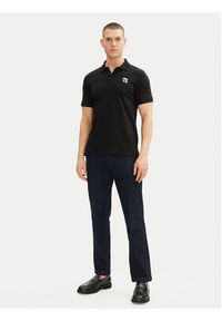 Karl Lagerfeld - KARL LAGERFELD Polo 745710 500224 Czarny Regular Fit. Typ kołnierza: polo. Kolor: czarny. Materiał: bawełna #4