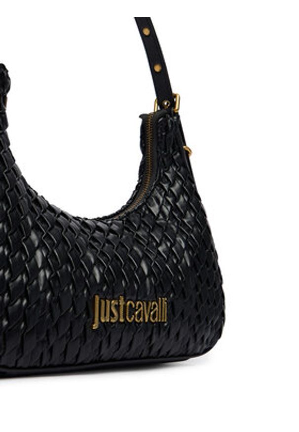 Just Cavalli Torebka 80RA4BG6 ZSD90 Czarny. Kolor: czarny. Materiał: skórzane