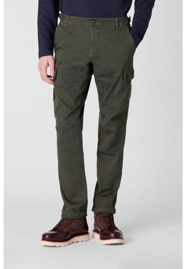 Aeronautica Militare - AERONAUTICA MILITARE Zielone męskie spodnie Cargo, Rozmiar 54. Kolor: zielony