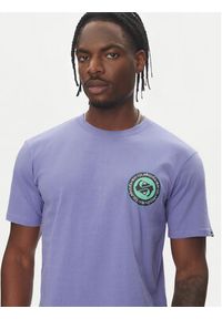Quiksilver T-Shirt Circle Back Ss EQYZT08054 Fioletowy Regular Fit. Kolor: fioletowy. Materiał: bawełna #4