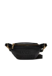 Love Moschino - LOVE MOSCHINO Saszetka nerka JC4291PP0IKK0000 Czarny. Kolor: czarny. Materiał: skóra #1