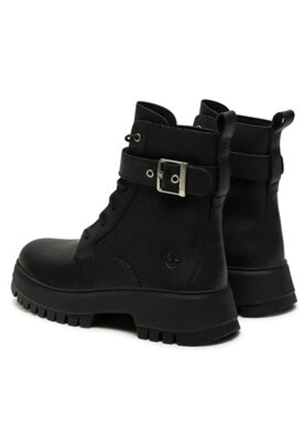 Timberland Trzewiki Mid Lace Boot TB0A6FBWW021 Czarny. Kolor: czarny. Materiał: skóra