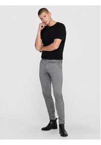 Only & Sons Chinosy Mark 22010209 Szary Slim Fit. Kolor: szary. Materiał: syntetyk #4