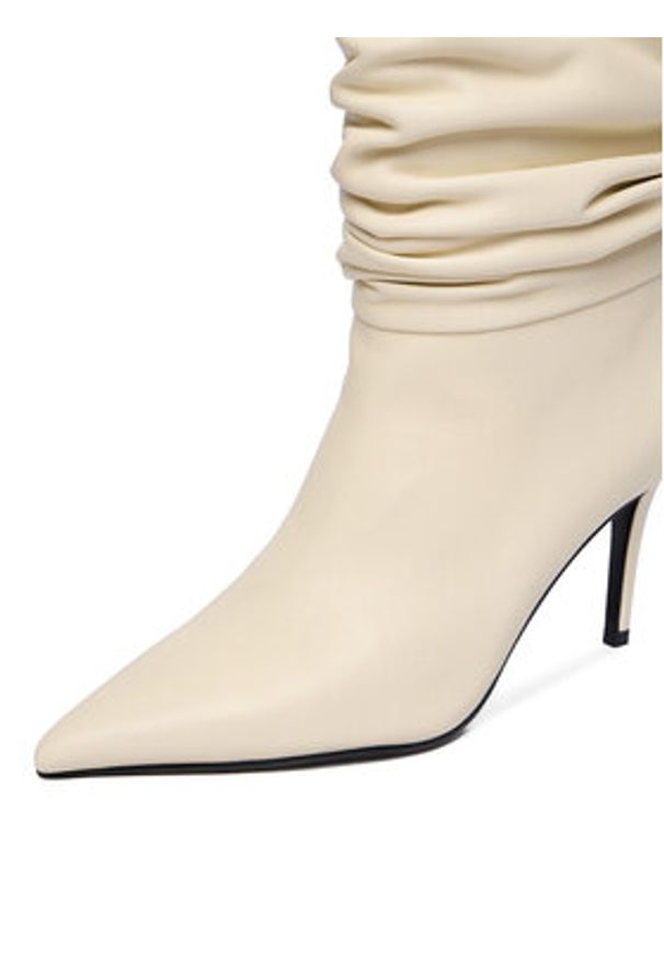 Gino Rossi Botki EO-LUNA-LT681 Écru. Materiał: skóra